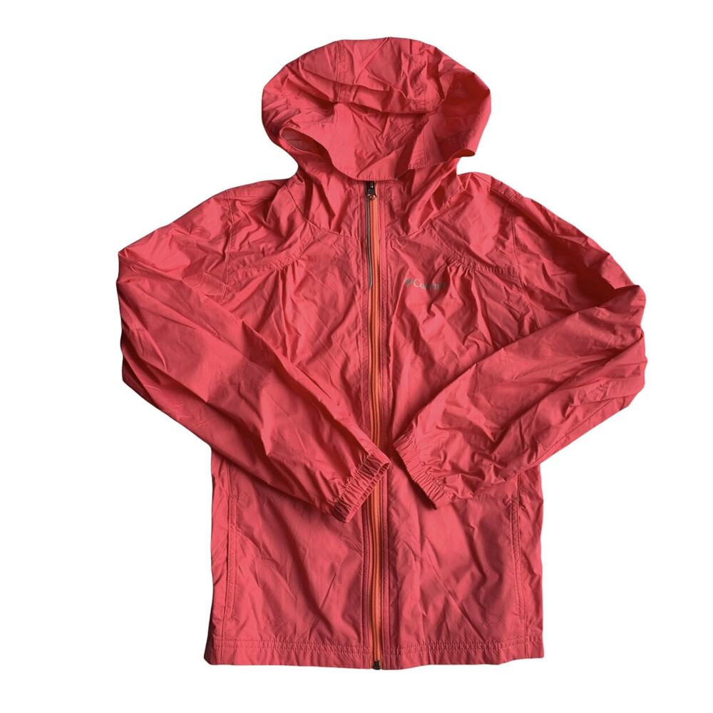 Columbia Pink Water Resistant Windbreaker Jacket Size Medium